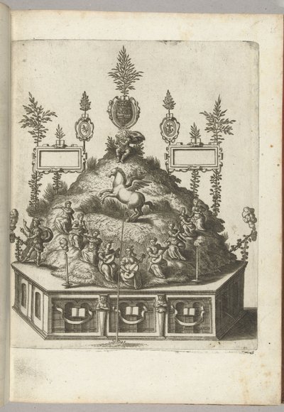 Scène avec Apollon sur le Parnasse, 1594 - Anonymous