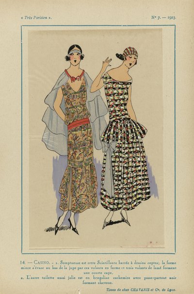 Très Parisien, 1923, No 7: 14.- CASINO. / 1. Somptueuse est cette Scintillante... - Anonymous