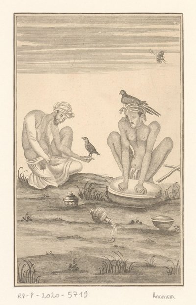 Deux fauconniers indiens - Anonymous