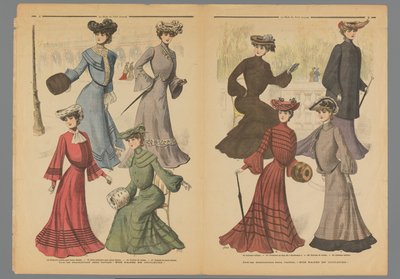 Deux pages de La Mode du Petit Journal, 10 novembre 1902 - Anonymous