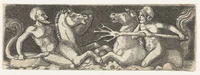 Deux tritons combattants - Anonymous