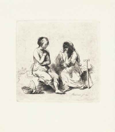 Deux femmes en conversation - Anonymous