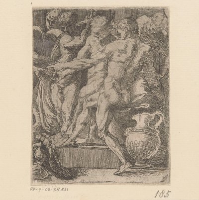 Cinq hommes nus - Anonymous