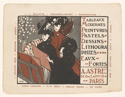 Carte de visite de la galerie d