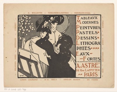 Carte de visite de la galerie d