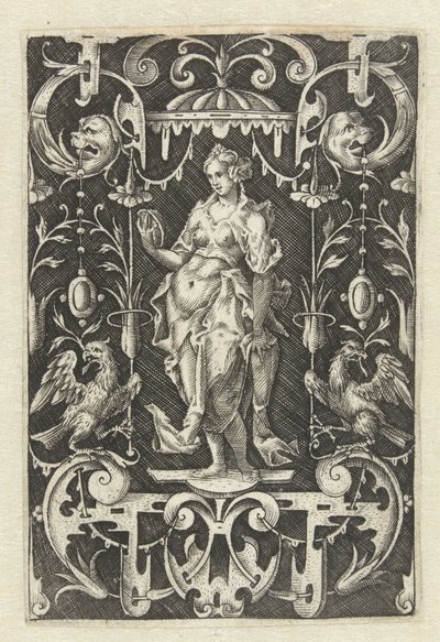 Décoration plate avec la Vue - Anonymous