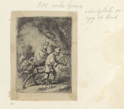 Fuite en Égypte : petite plaque - Anonymous