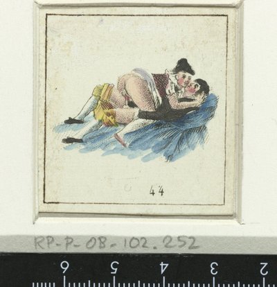 Couple amoureux, homme et femme habillés - Anonymous