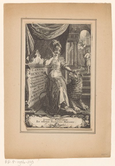 Femme avec lion - Anonymous