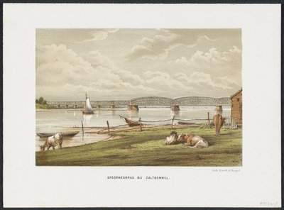 Pont de Waal à Zaltbommel, 1869 - Anonymous