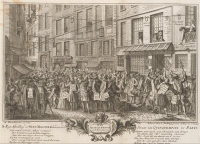Commerce du vent dans la Rue Quinquempoix, 1720 - Anonymous