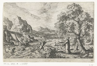 La pêche miraculeuse (Landschappen met mythologische en bijbelse voorstellingen) - Anonymous