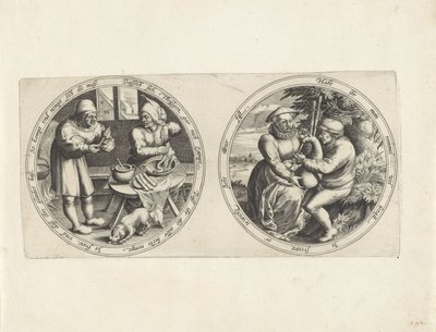 Fabricants de saucisses et une joueuse de cornemuse - Anonymous