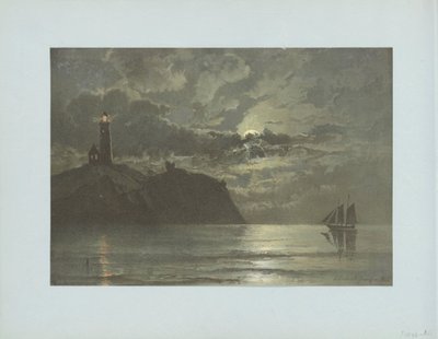 Paysage marin avec phare d