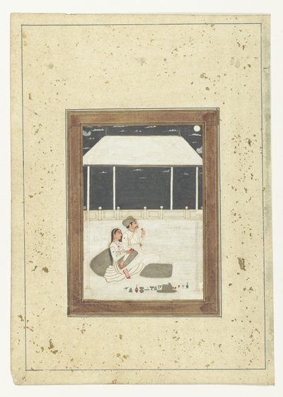 Couple assis sur une terrasse - Anonymous