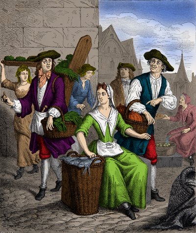 Une dame de la Halle sous le règne du roi Louis XVI - Anonymous Anonymous