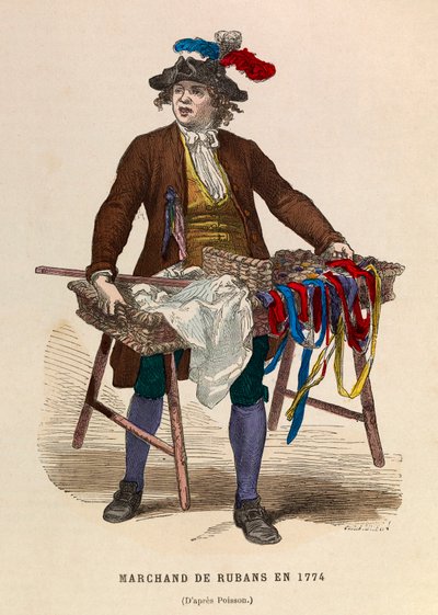 Un marchand de rubans en 1774 - Anonymous Anonymous