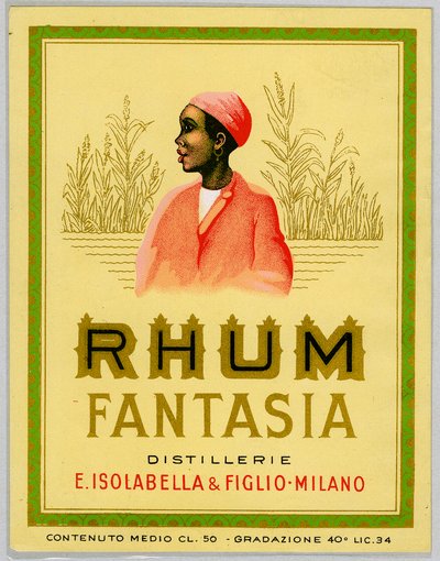 Publicité pour le rhum Fantasia, plantation de canne à sucre (début du XXe siècle) - Anonymous Anonymous
