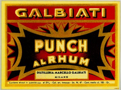 Publicité pour le punch au rhum Marcello Galbiati (chromolithographie) - Anonymous Anonymous