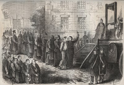 Une exécution au bagne de Toulon au XIXe siècle. Gravure dans « Histoire des bagnes depuis leur création à nos jours » (1877) par Pierre Zaccone. - Anonymous Anonymous