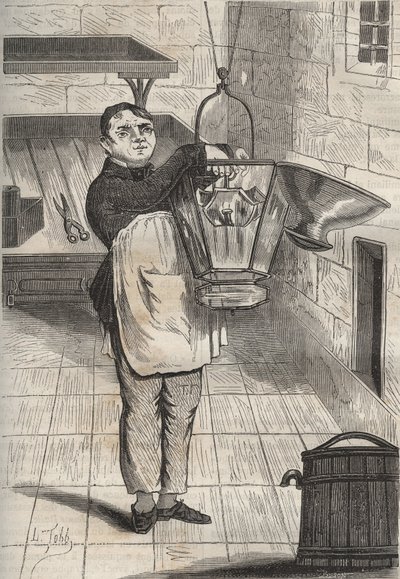 Anthelme Collet au bagne de Rochefort. Gravure dans « Histoire des bagnes depuis leur création à nos jours » (1877) par Pierre Zaccone. - Anonymous Anonymous