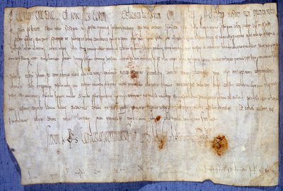 Charte du roi Charlemagne (Charles I, Charles le Grand ou Carolus Magnus) (742-814) exemptant l