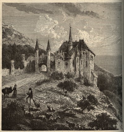 Château du Montet - Vandoeuvre-lès-Nancy - Lorraine. Gravure dans "PATRIE - DESCRIPTION PICTURESQUE DE LA FRANCE EN 6 VOLUMES" par Lucien Huard (fin 19e siècle) - Anonymous Anonymous