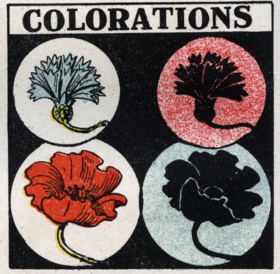 Couleurs : Couleurs. Illustration anonyme de 1925. Collection privée. - Anonymous Anonymous