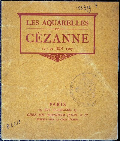 Couverture du catalogue de l