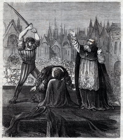 Décapitation du comte Egmont et de Hoorn (1568) à Bruxelles pendant la tyrannie espagnole aux Pays-Bas - Guerre de Quatre-Vingts Ans (1568-1648) : la décollation de Lamoral, comte d