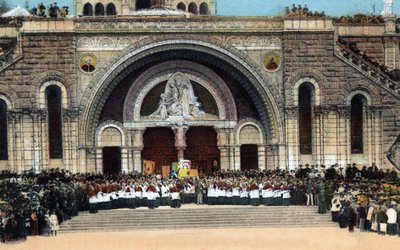 Entrée du Rosaire et Bénédiction du Très Saint-Sacrement - Lourdes - Hautes-Pyrénées (65) vers 1930. - Anonymous Anonymous