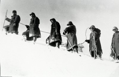 Première Guerre mondiale : chasseurs alpins italiens (alpino ou alpini) lors d