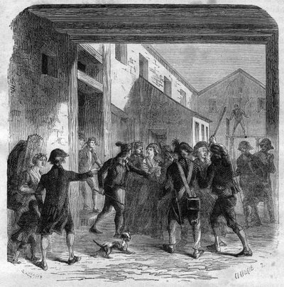 Révolution française - Cécile Renaud est arrêtée près de la maison de Robespierre, le 22 mai - Anonymous Anonymous