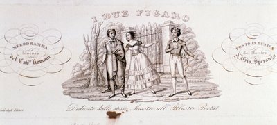 Frontispice de I due Figaro, opéra d