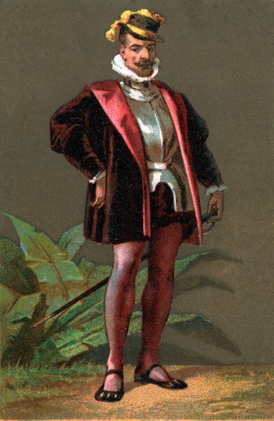 Hernando (Hernan) Cortes (Cortez) (1485-1547) conquérant espagnol du Mexique. Chromolithographie Collection privée - Anonymous Anonymous