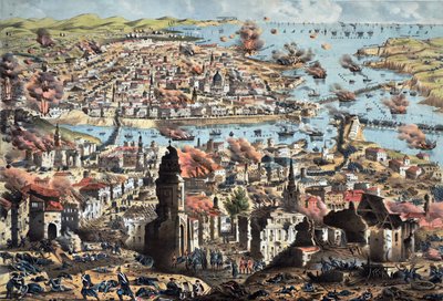 Intérieur de Sébastopol, destruction de la ville par les Russes, leur retraite - Anonymous Anonymous