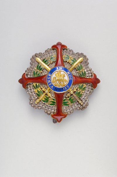 Royaume des Deux-Siciles - Ordre de Saint Georges de la Réunion : plaque de grand collier de chevalier - vers 1819 - Anonymous Anonymous