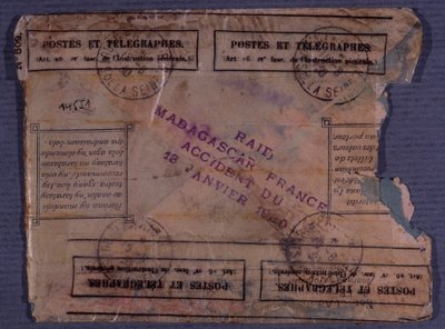 Dernière lettre du raid Madagascar-France (accident du 18 janvier 1930) - Anonymous Anonymous