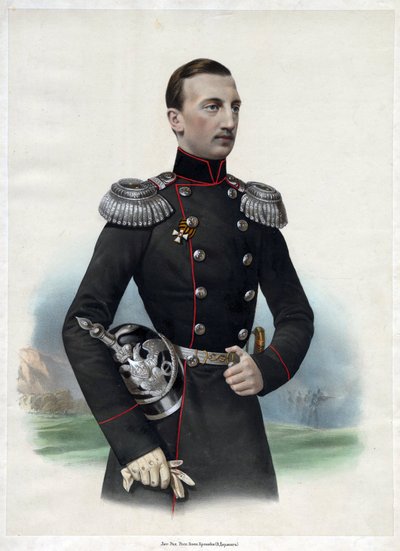 Le grand-duc Nicolas Mikhaïlovitch de Russie (maison Romanov) Portrait du grand-duc Nikolaï Nikolaïevitch de Russie (1831-1891) - Anonyme - 1860 - Lithographie en couleur - Collection privée - Anonymous Anonymous