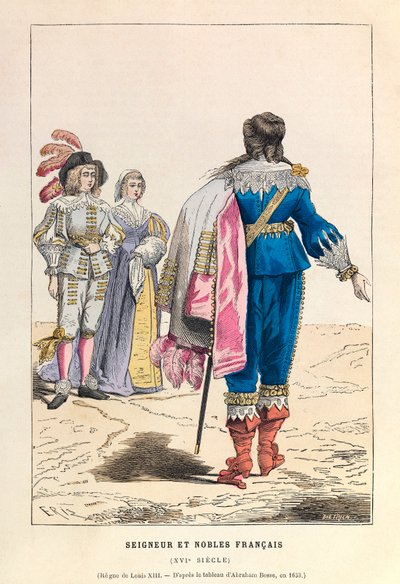 Seigneur et nobles français au 16e siècle (collection privée) - Anonymous Anonymous