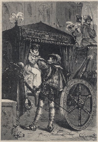 Lucrezia Borgia avec son premier mari Giovanni Sforza d