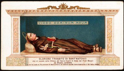 Le décès de Saint Antoine de Padoue (San Antonio di Padova) entre dans l