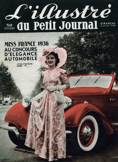 Lynne Lassal Miss France 1936 au concours d