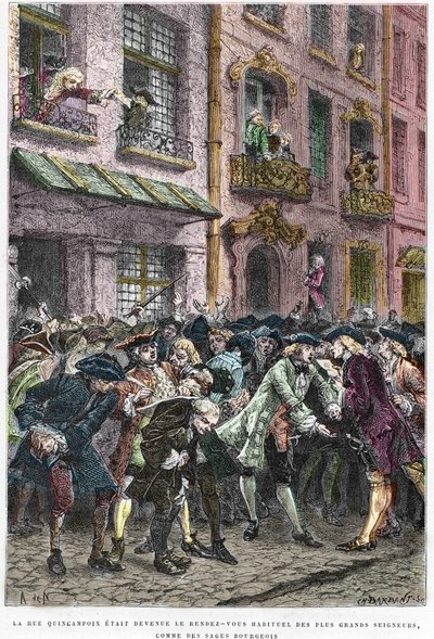 Paris IV arrondissement - La rue Quincampoix en 1720 à l