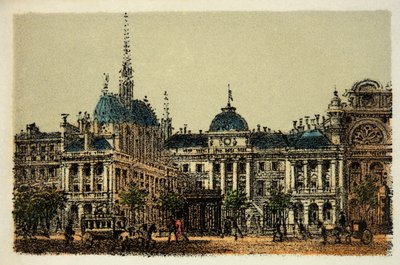 Paris en 1874 : Le Palais de Justice et la Sainte Chapelle, Collection privée - Anonymous Anonymous