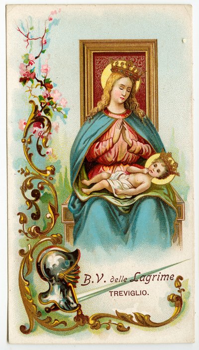 Image pieuse : La Vierge des larmes de Treviglio - Anonymous Anonymous