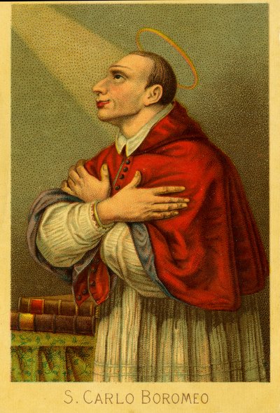 Image pieuse : Charles Borromée cardinal archevêque de Milan - Anonymous Anonymous