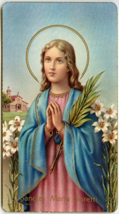 Image pieuse : Maria Goretti vierge-martyre italienne - Anonymous Anonymous