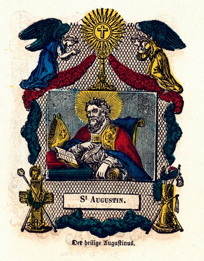 Image pieuse : Saint Augustin (Augustin d