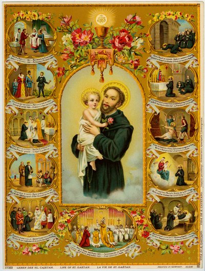Image pieuse : Saint Gaétan, Gaetano dei Conti di Tiene, fondateur des Théatins - Anonymous Anonymous